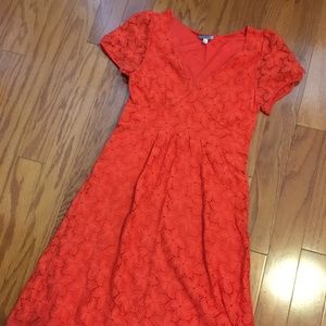 Anthropologie Orange Dress